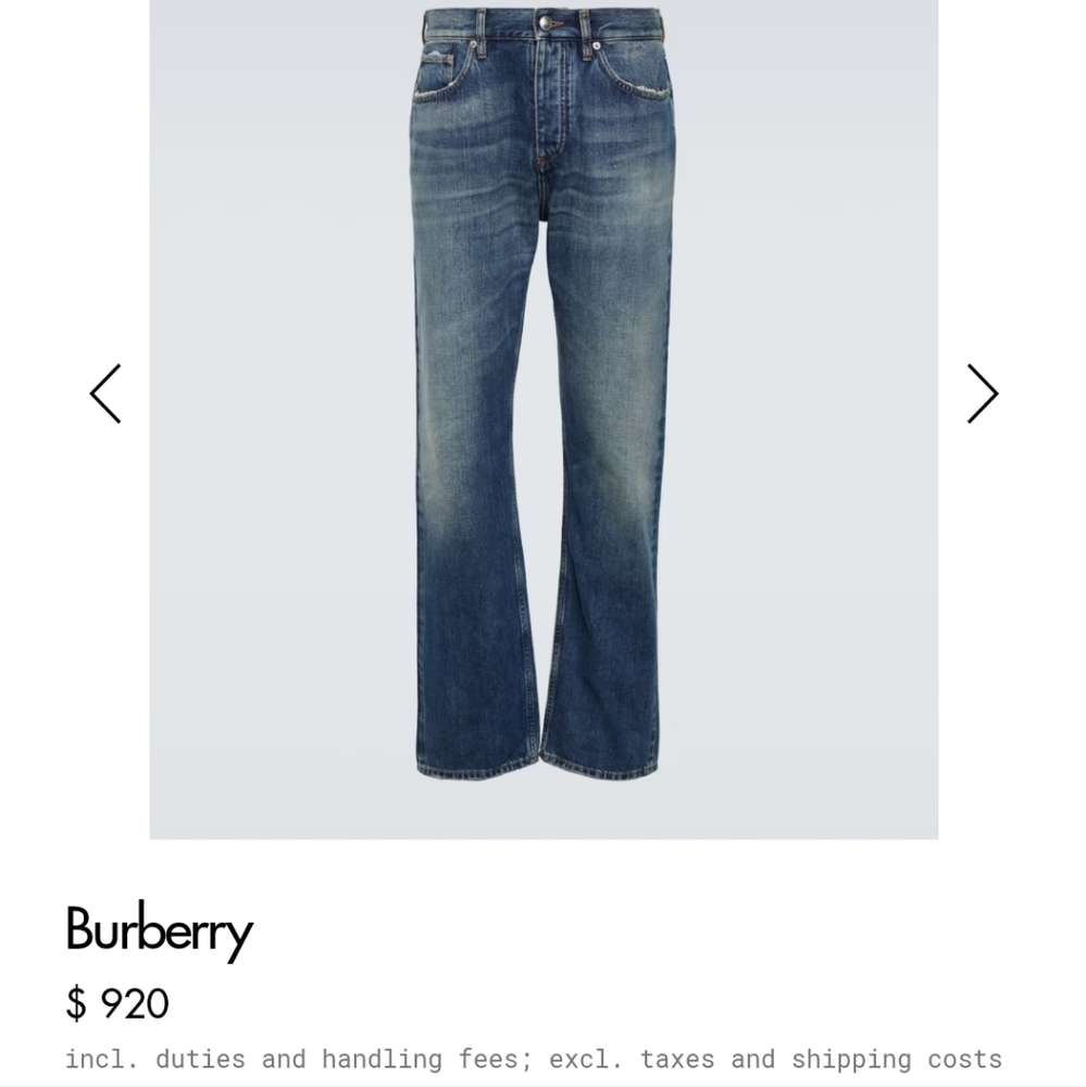 Burberry jeans. Size 34x33 - Picture 2 of 11